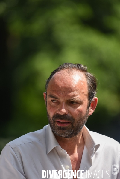 Edouard Philippe, accompagne Bruno Le Maire candidat en campagne pour les élections législatives