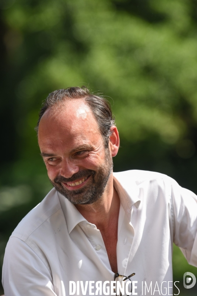 Edouard Philippe, accompagne Bruno Le Maire candidat en campagne pour les élections législatives