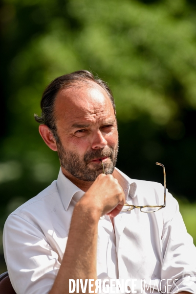 Edouard Philippe, accompagne Bruno Le Maire candidat en campagne pour les élections législatives