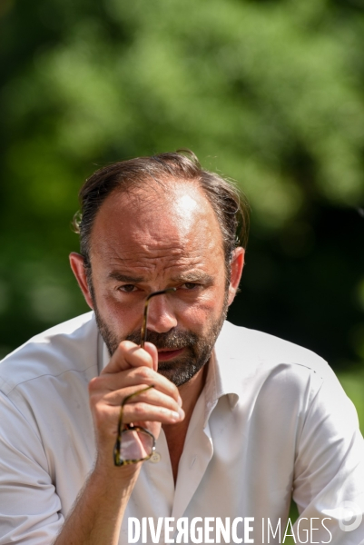 Edouard Philippe, accompagne Bruno Le Maire candidat en campagne pour les élections législatives