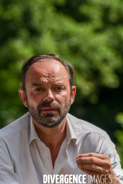 Edouard Philippe, accompagne Bruno Le Maire candidat en campagne pour les élections législatives