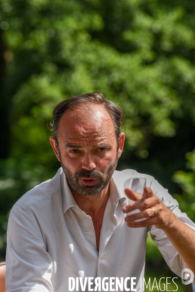 Edouard Philippe, accompagne Bruno Le Maire candidat en campagne pour les élections législatives