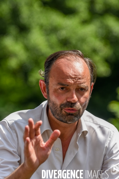 Edouard Philippe, accompagne Bruno Le Maire candidat en campagne pour les élections législatives