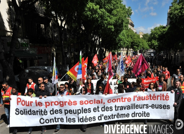 Mélenchon J.L meeting dans la Cité Bellevue