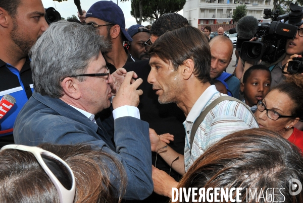 Mélenchon J.L meeting dans la Cité Bellevue