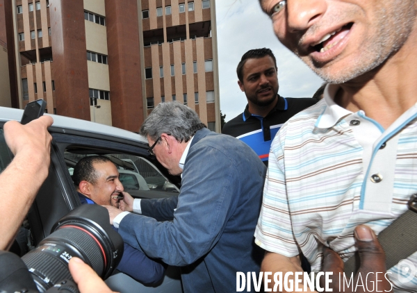 Mélenchon J.L meeting dans la Cité Bellevue