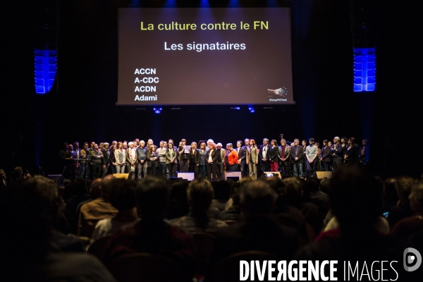 Rassemblement citoyen contre le Front National.