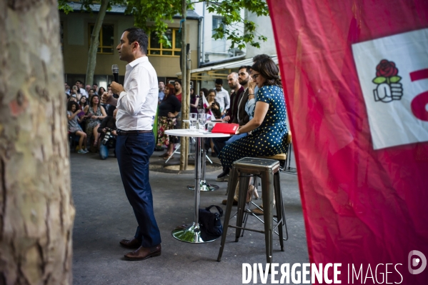 Cécile Duflot candidate aux législatives reçoit le soutien de Benoît Hamon.