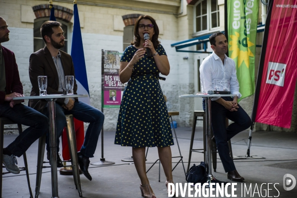 Cécile Duflot candidate aux législatives reçoit le soutien de Benoît Hamon.