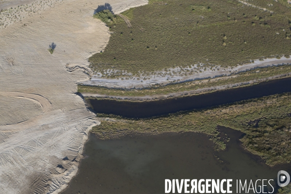 Vue aérienne de Fos sur Mer et du GPMM