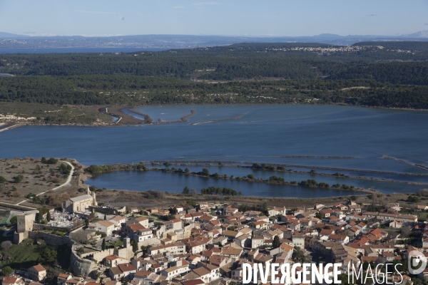 Vue aérienne de Fos sur Mer et du GPMM