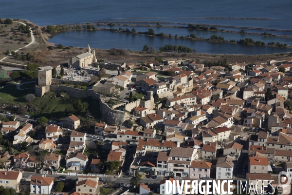 Vue aérienne de Fos sur Mer et du GPMM