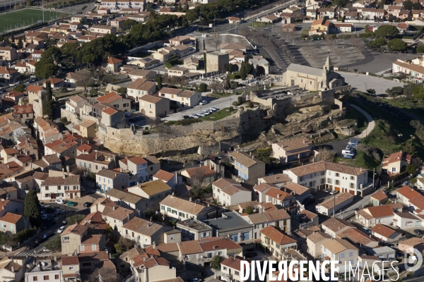 Vue aérienne de Fos sur Mer et du GPMM