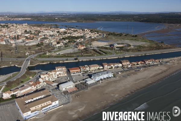 Vue aérienne de Fos sur Mer et du GPMM