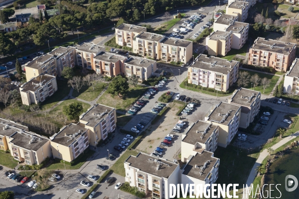 Vue aérienne de Fos sur Mer et du GPMM