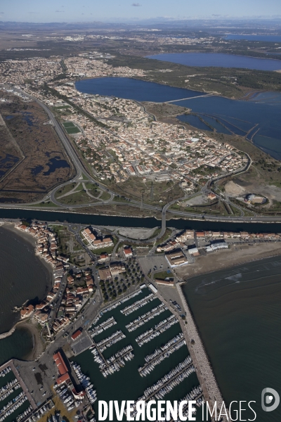 Vue aérienne de Fos sur Mer et du GPMM