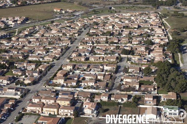 Vue aérienne de Fos sur Mer et du GPMM