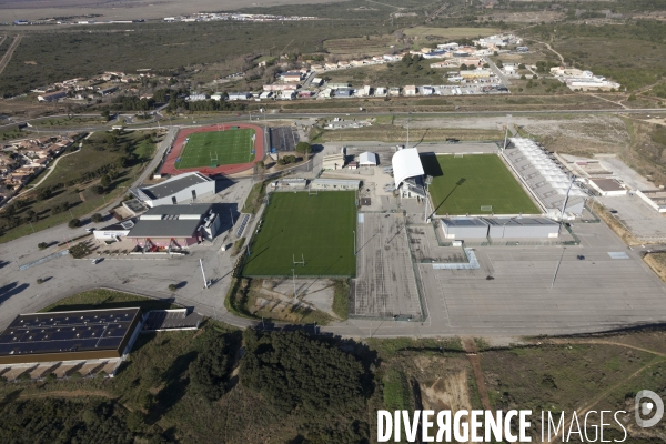 Vue aérienne de Fos sur Mer et du GPMM