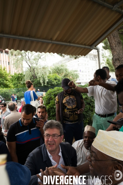 Melenchon dans la cité Felix Pyat