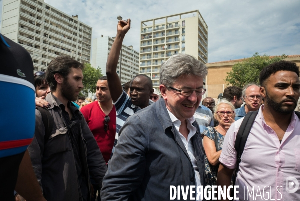 Melenchon dans la cité Felix Pyat