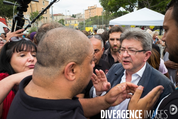 Melenchon dans la cité Felix Pyat