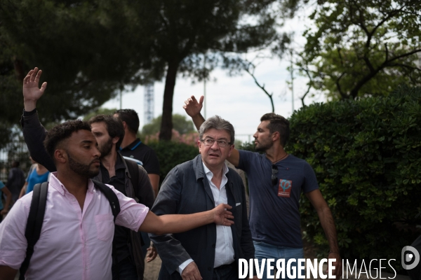 Melenchon dans la cité Felix Pyat