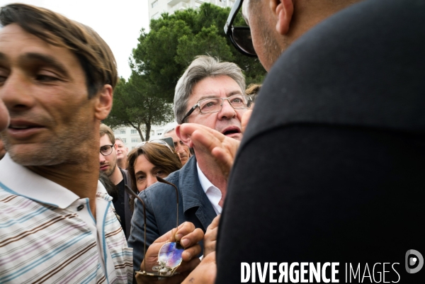 Melenchon dans la cité Felix Pyat