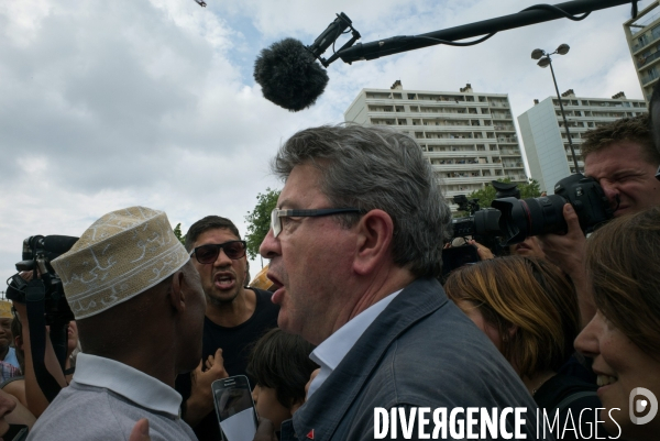 Melenchon dans la cité Felix Pyat