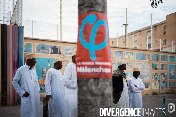 Melenchon dans la cité Felix Pyat