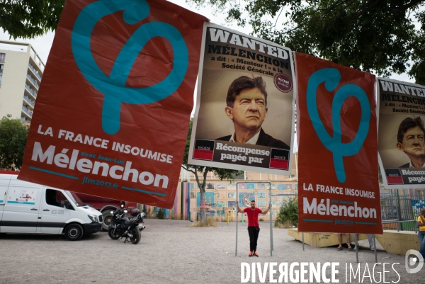 Melenchon dans la cité Felix Pyat