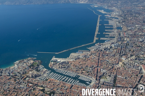 Vue aérienne de Marseille