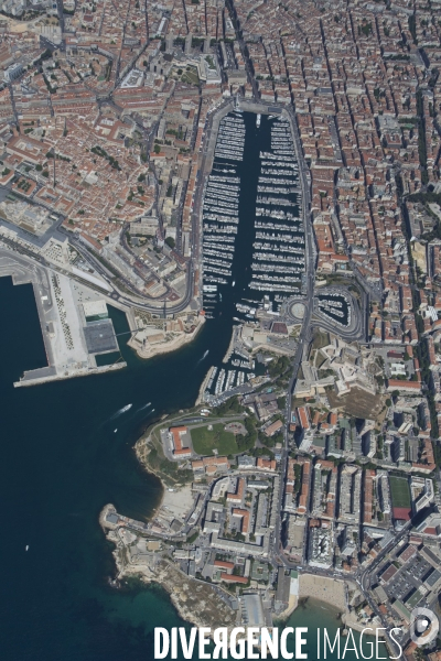 Vue aérienne de Marseille