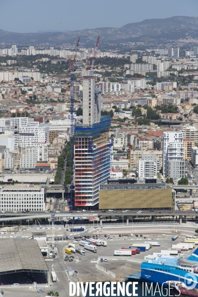 Vue aérienne de Marseille