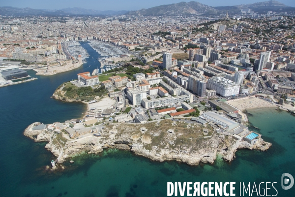 Vue aérienne de Marseille