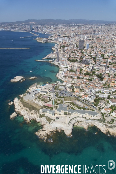 Vue aérienne de Marseille