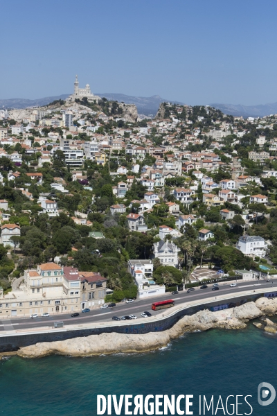 Vue aérienne de Marseille