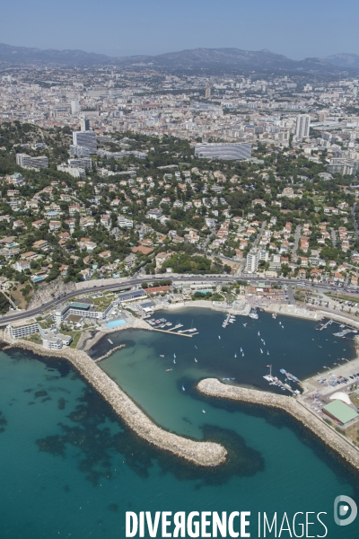 Vue aérienne de Marseille