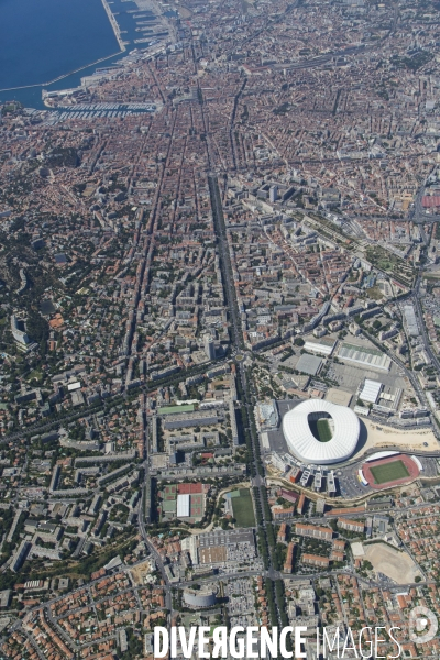 Vue aérienne de Marseille