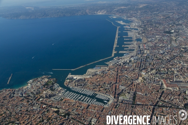 Vue aérienne de Marseille