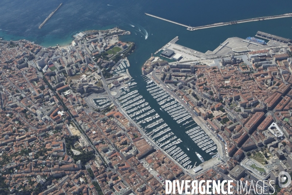 Vue aérienne de Marseille