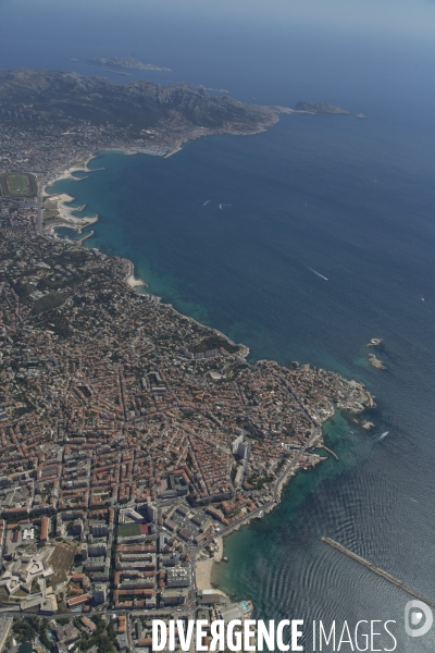 Vue aérienne de Marseille