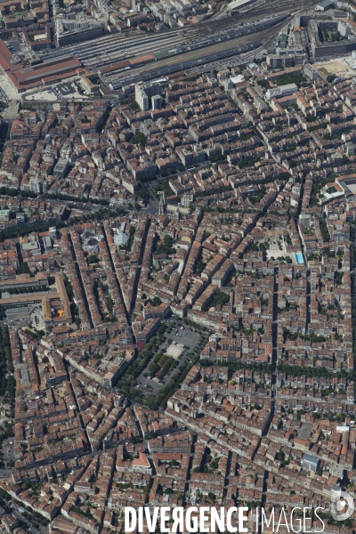 Vue aérienne de Marseille