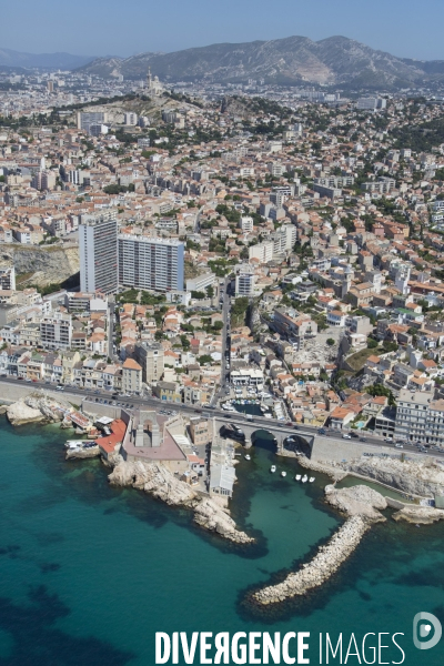 Vue aérienne de Marseille