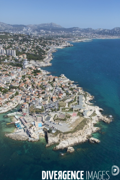 Vue aérienne de Marseille