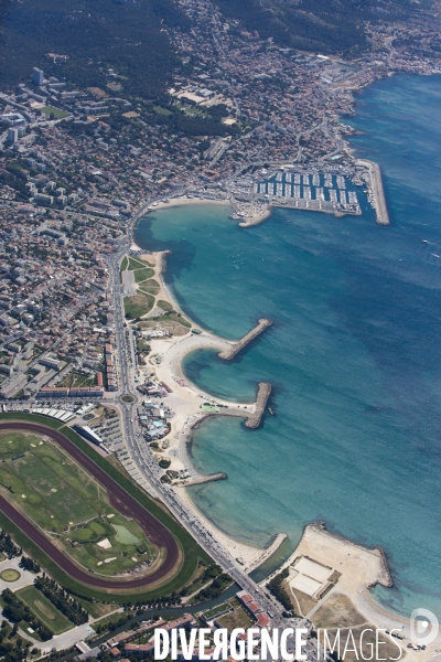 Vue aérienne de Marseille