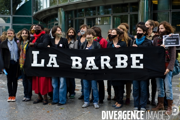Rassemblement du groupe féministe La Barbe, Paris, le 18/09/2011