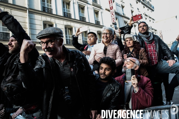 Jean luc melenchon - soir¢e ¢lectorale au belushi s- 1er tour de la presidentielle