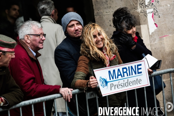 Defile du 1er Mai de Jean Marie Le Pen