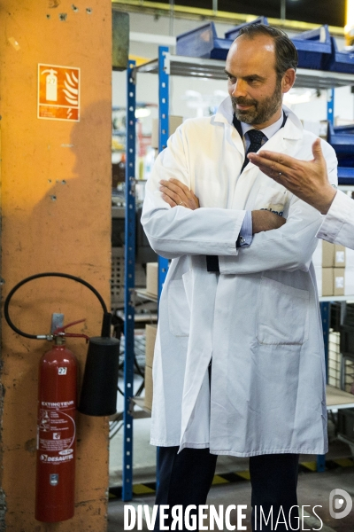 Edouard PHILIPPE et Muriel PENICAUD visitent l usine TELMA.