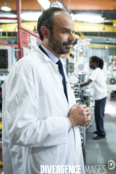 Edouard PHILIPPE et Muriel PENICAUD visitent l usine TELMA.